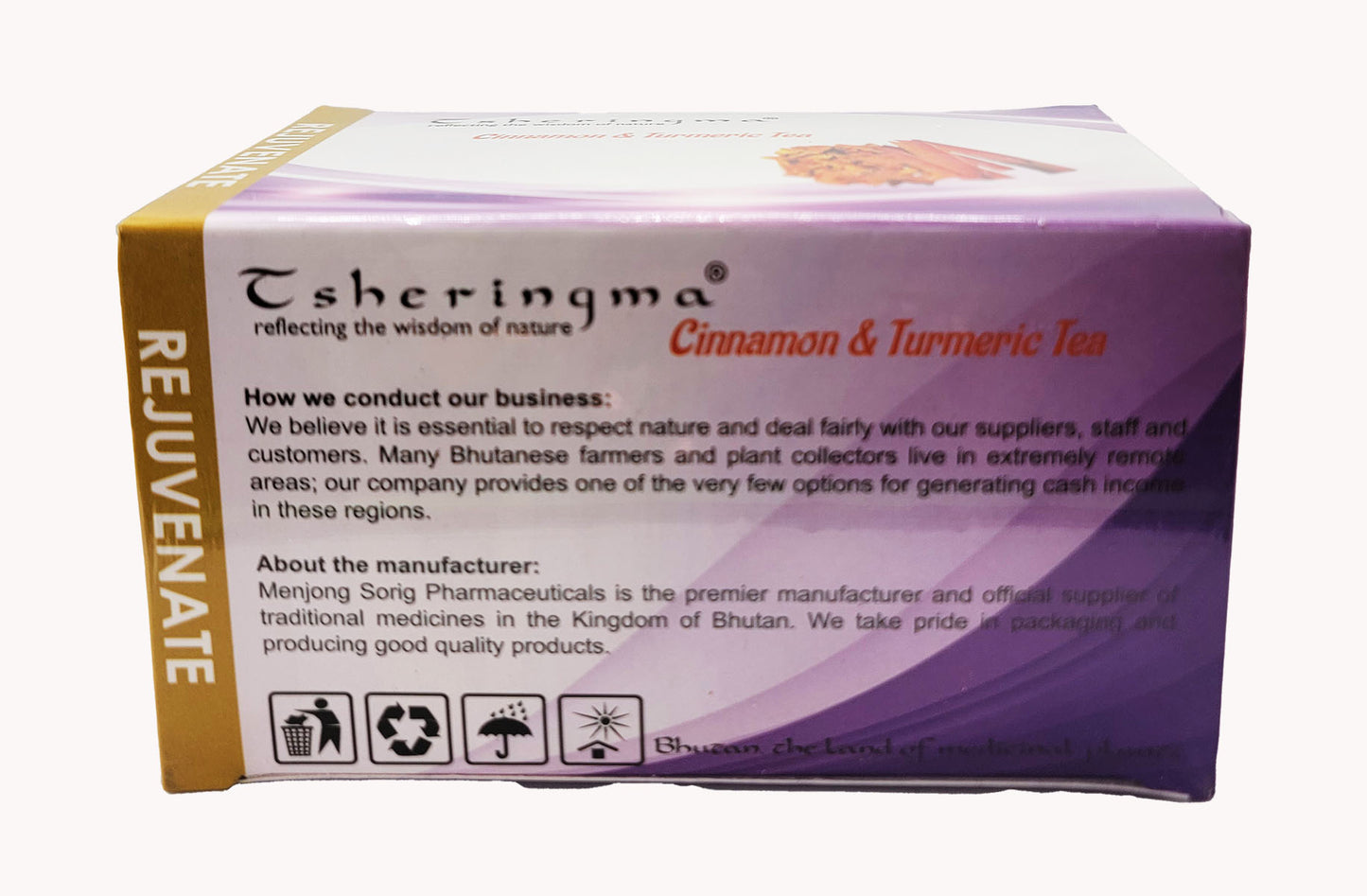 Cinnamon and turmeric blended herbal tea