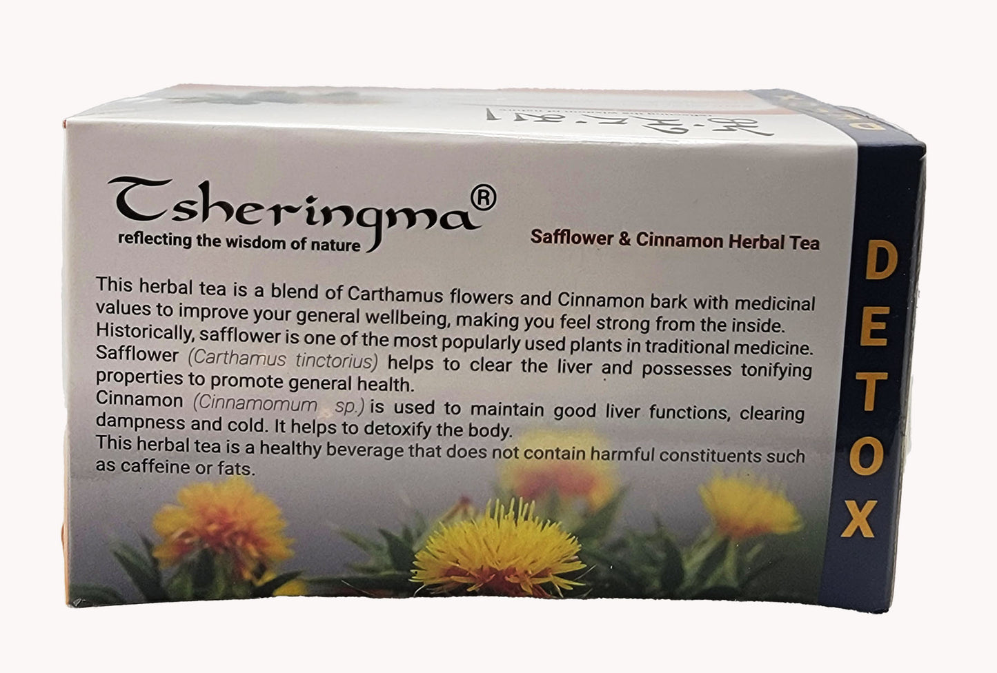 Safflower and Cinnamon herbal tea.