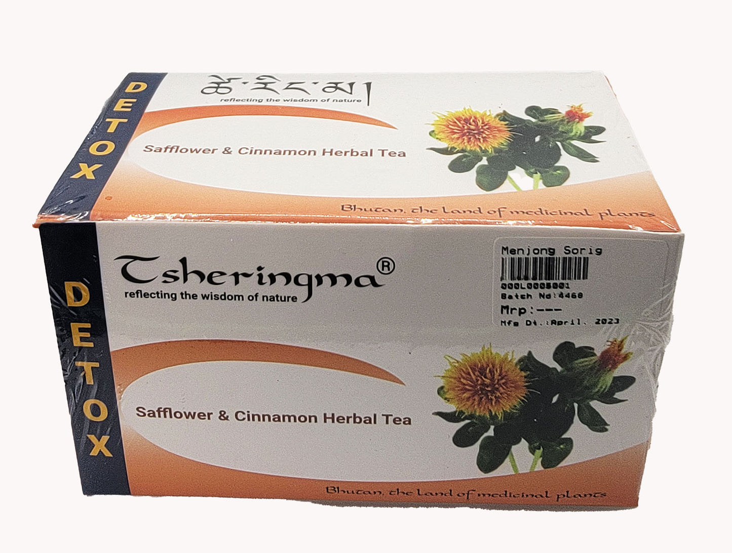 Safflower and Cinnamon herbal tea.