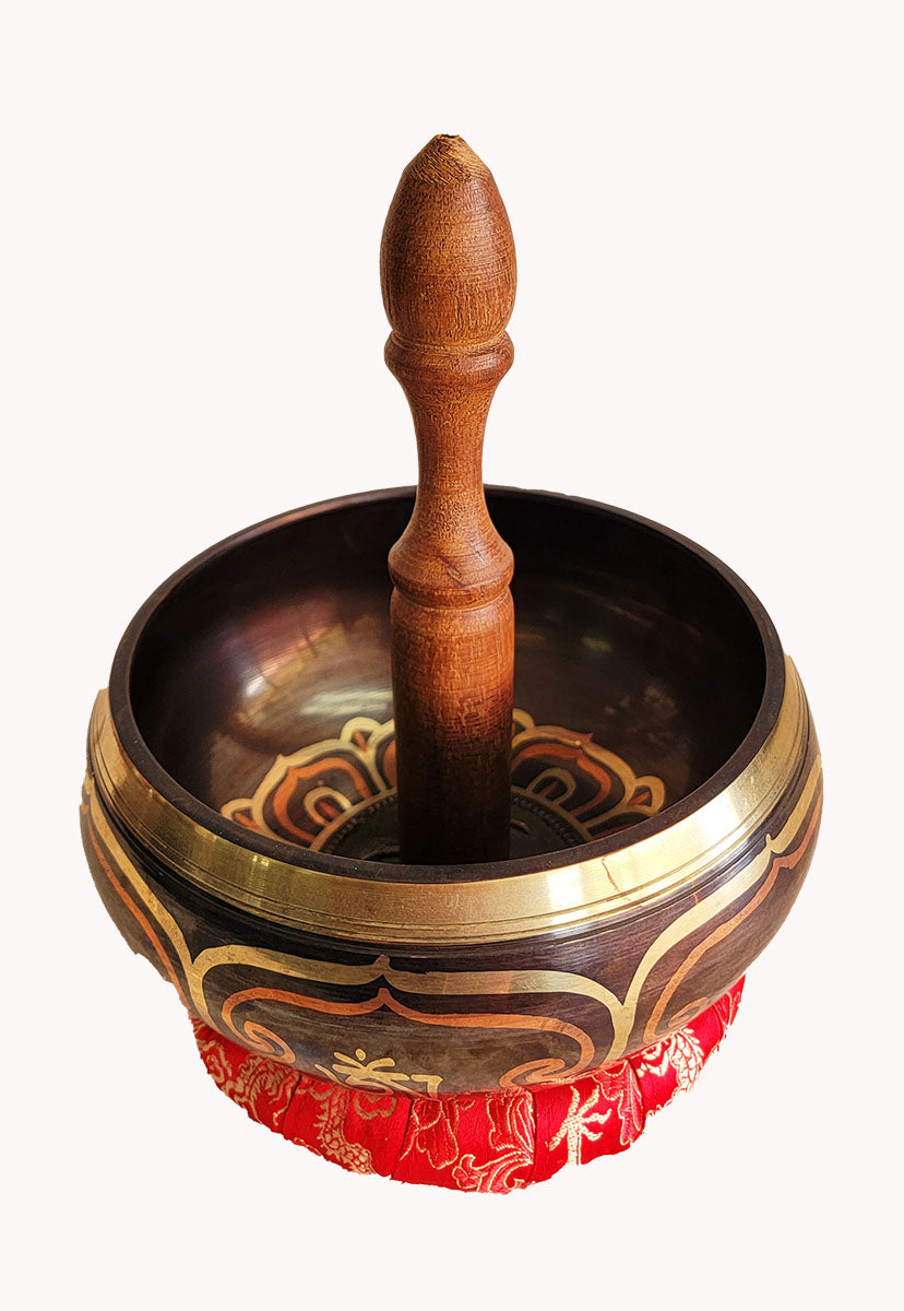 Seven metal singing bowl