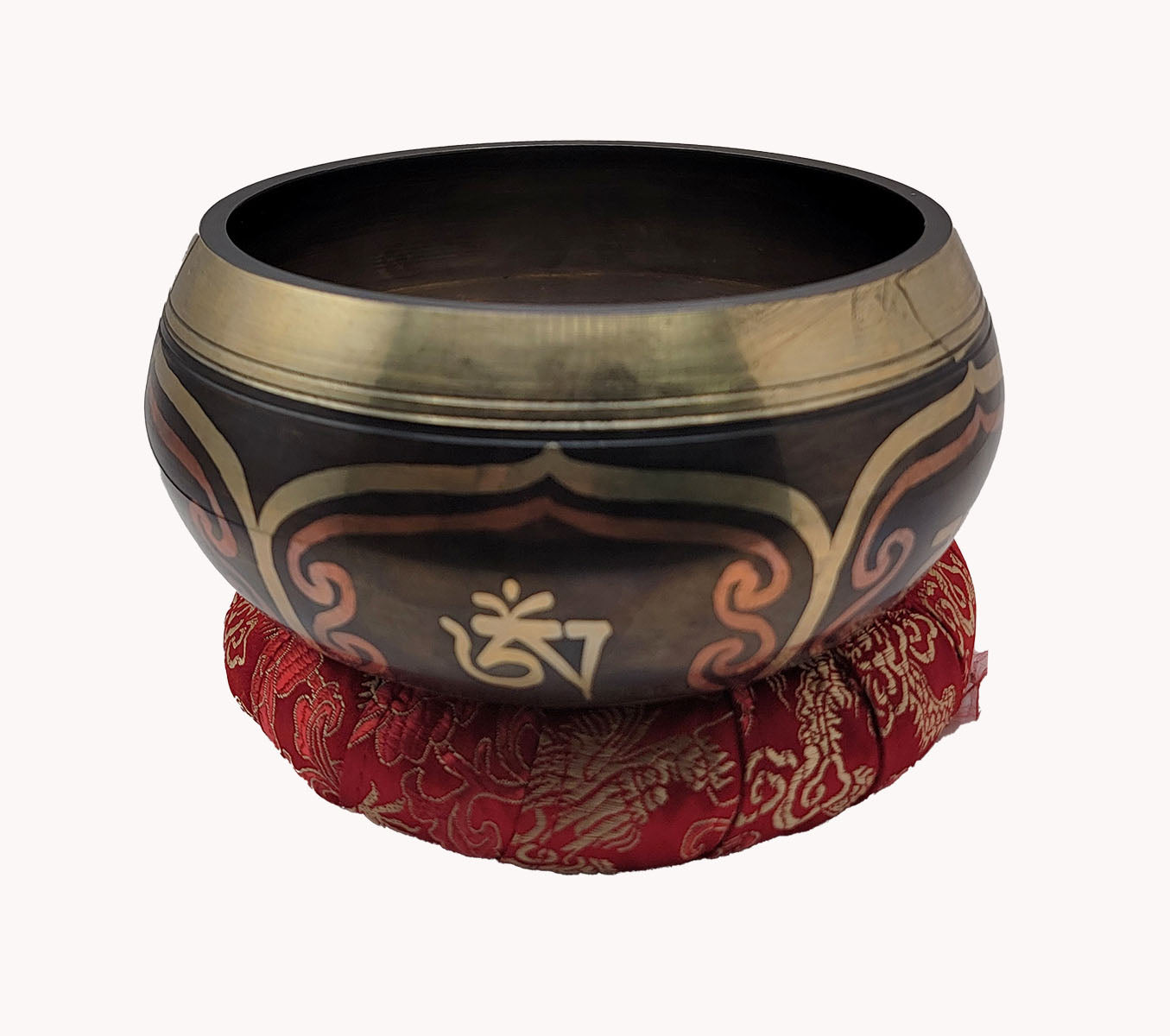 Seven metal singing bowl (S).