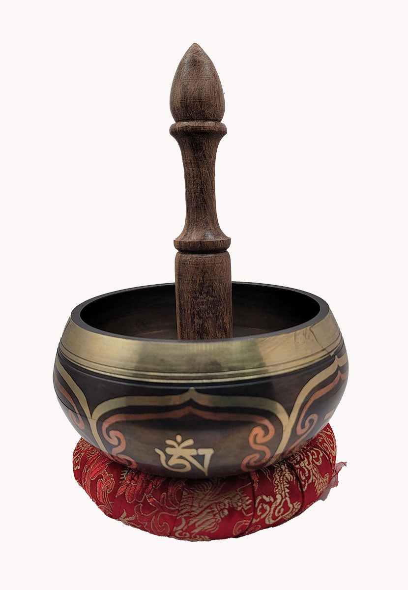 Seven metal singing bowl (M).