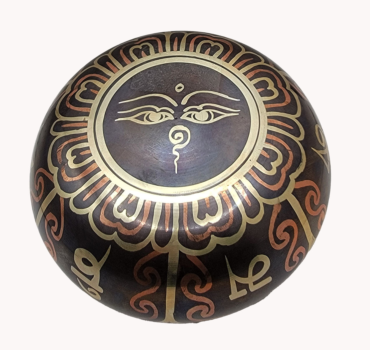 Seven metal singing bowl (M).