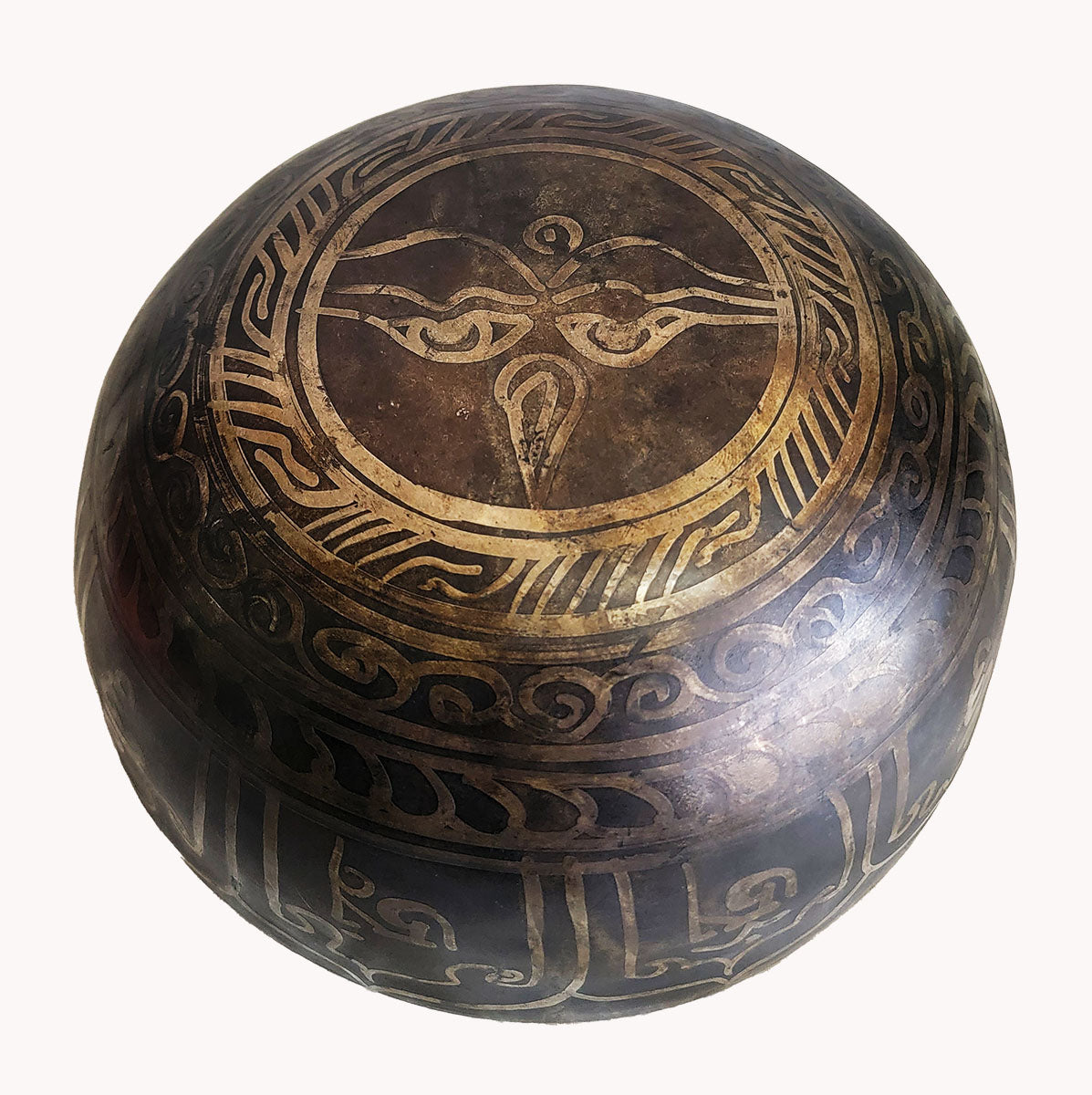 Mantra singing bowl.