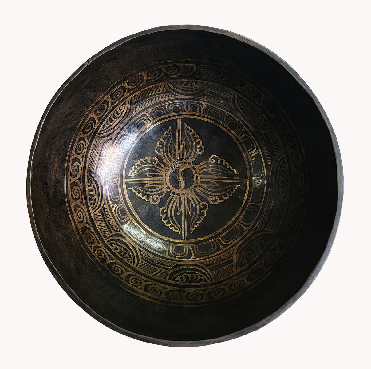 Mantra singing bowl.