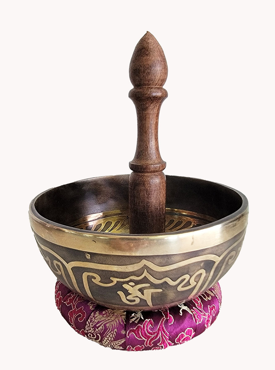 Handmade mantra bowl.