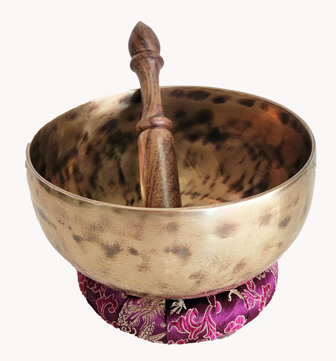 Hand beaten plain singing bowl