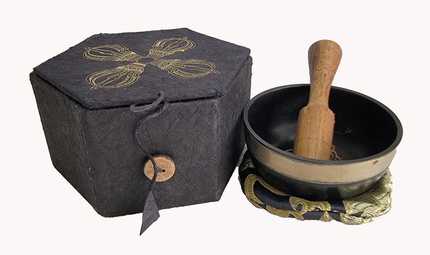Gift box small double dorjee Singing bowl.