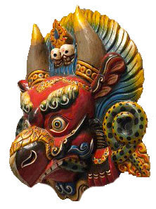 Wooden Garuda Mask